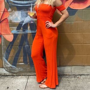 Off shoulder jumpsuit
